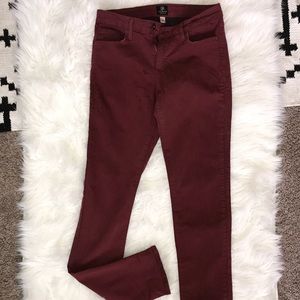 Just black red stretchy jegging